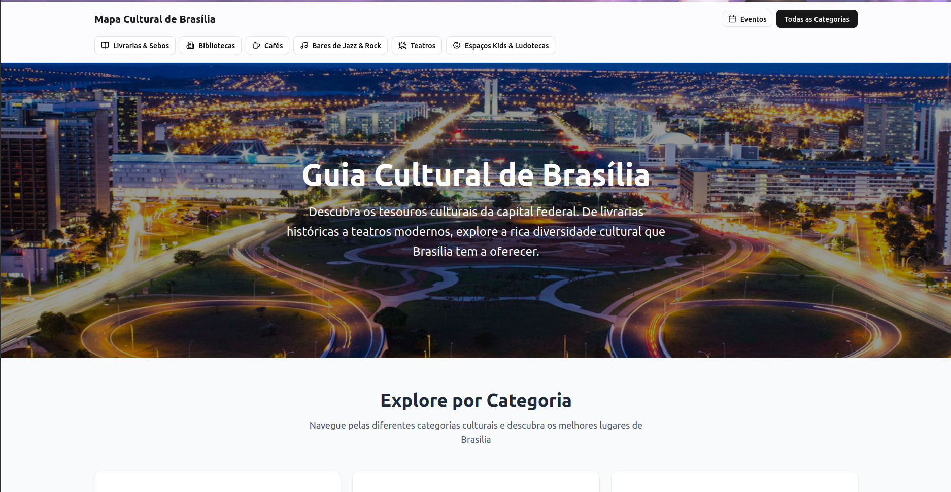 Mapa Cultural de Brasília